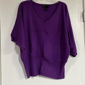 Lane Bryant Purple Ladies Batwing Sweater Size 14/16